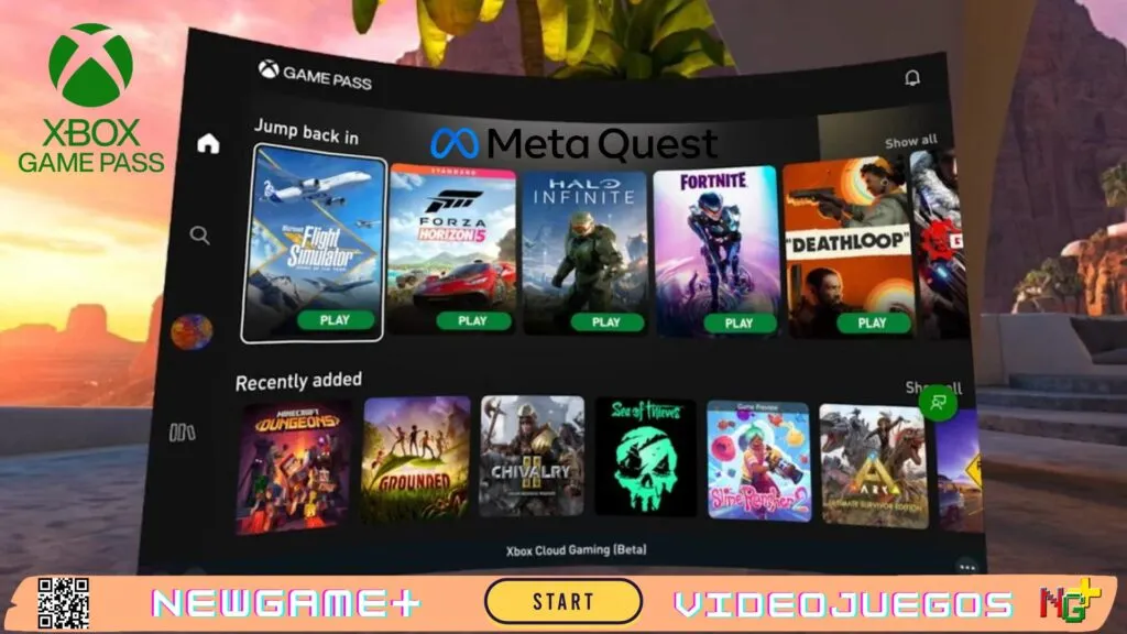 NGPNoticias Xbox Game Pass llega a Meta Quest: cientos de juegos en realidad virtual