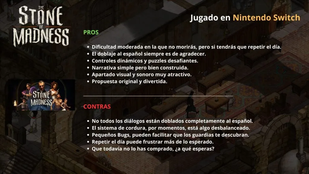 NGPNoticias [Análisis] ¿Podrás Escapar del Monasterio antes de Perder toda la Cordura en: The Stone of Madness?!!!