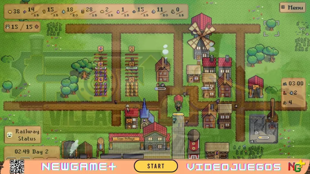 NGPNoticias ¿SimCity en pixel-art adorable y con trenes relajantes? ¡Llega Iron Village!