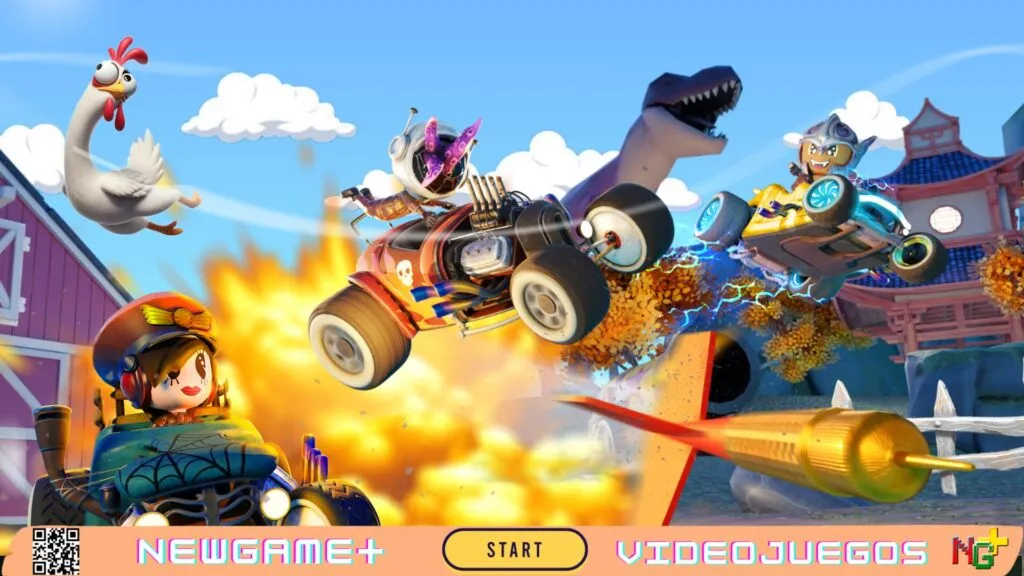 NGPNoticias [Análisis] ¿Cansado de Mario Kart? Hot Rod Mayhem Llega para un Sábado con tus Primos Hiperactivos