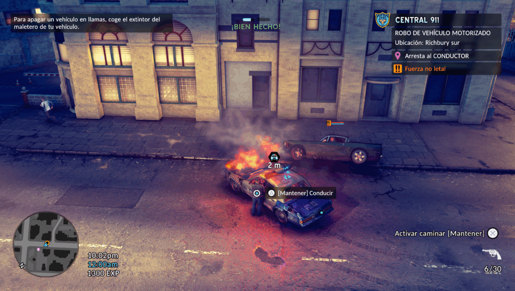 Análisis The Precinct: ¿El GTA Policiaco Ochentero? 9 Coche ardiendo The Precinct