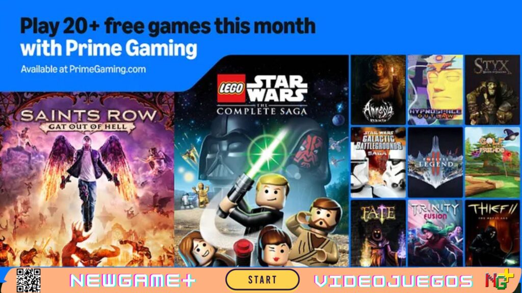 NGPNoticias Prime Gaming Mayo 2025: STAR WARS, Styx, Wolfenstein II, Amnesia y más juegos gratis para descargar