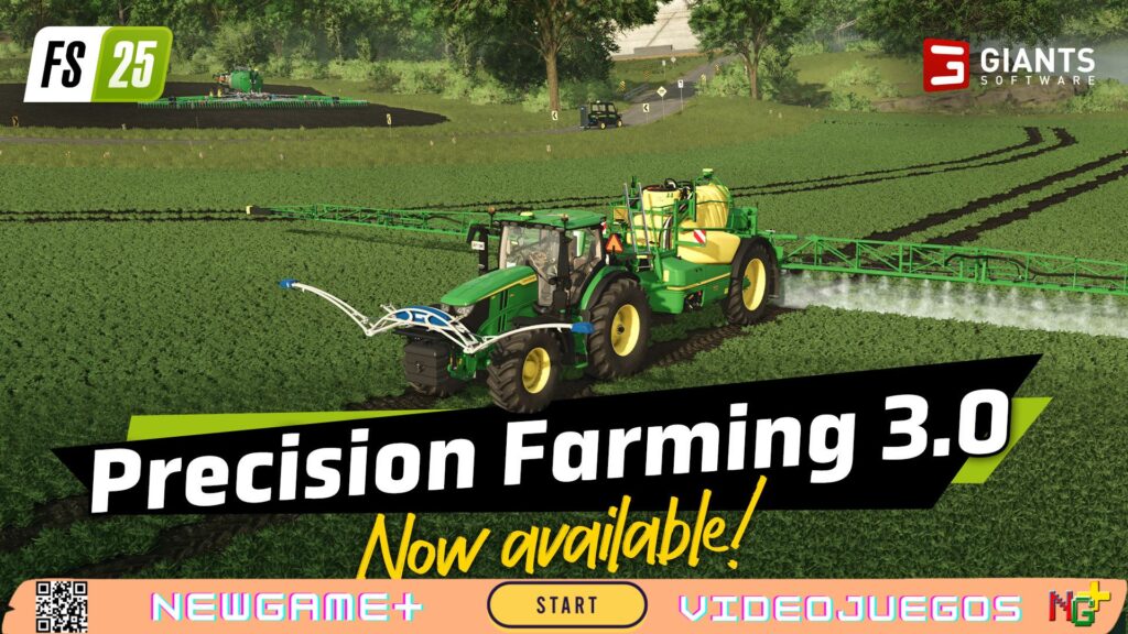 NGPNoticias GPS y Precisión Extrema en Farming Simulator 25: ¡Descarga GRATIS Precision Farming 3.0 Hoy!